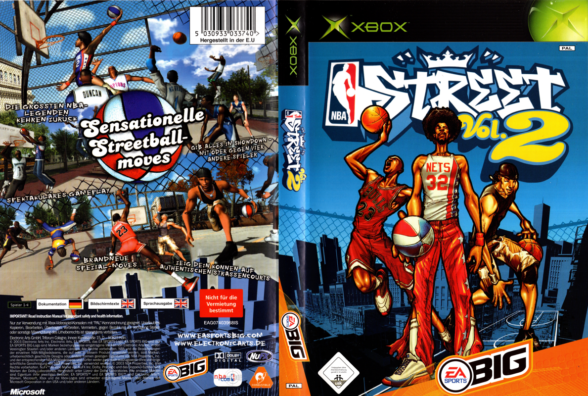 NBA Street Vol 3 box art for Xbox